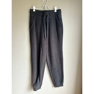 Offline by Aerie Womens Joggers Elastic Waist High Rise Tapered Leg Black Size S